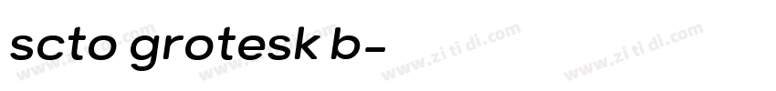 scto grotesk b字体转换